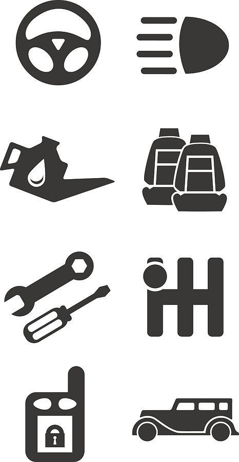 466x900 Auto Parts Icon Set Part Two Drawing