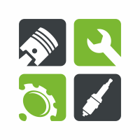 200x200 Auto Parts Logo Template Codester