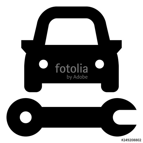 500x500 Auto Repair Shop Icon Stock Image And Royalty Free Vector