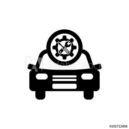 500x500 Car Service Vector Icon Auto Repair Icon