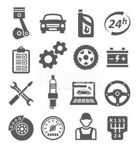 283x300 Auto Service Icons Stock Vectors
