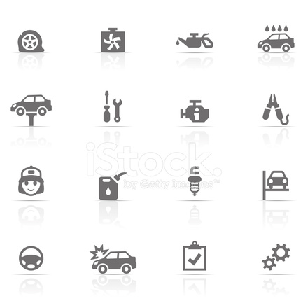 440x440 Icon Set, Auto Service Stock Vector