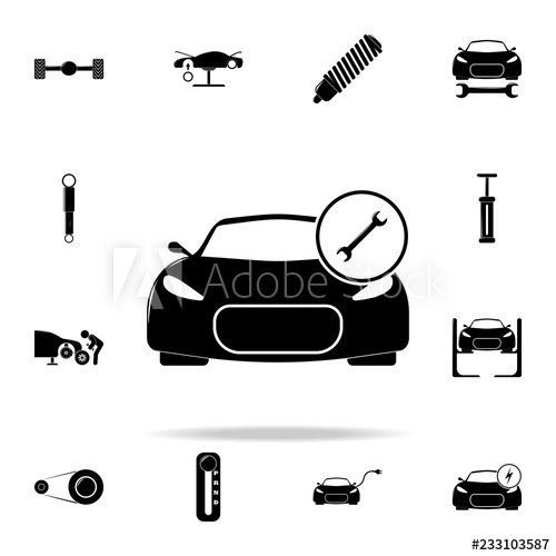 500x500 Auto Service Icon Cars Service And Repair Parts Icons Universal
