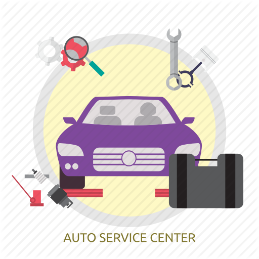 512x512 Auto, Auto Service Center, Center, Service Icon