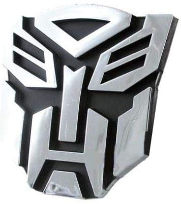 356x402 Autobot Chrome Finish Pvc Car Auto Emblem
