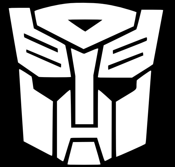 561x535 Transformers Logo In Black And White Transformers Autobot