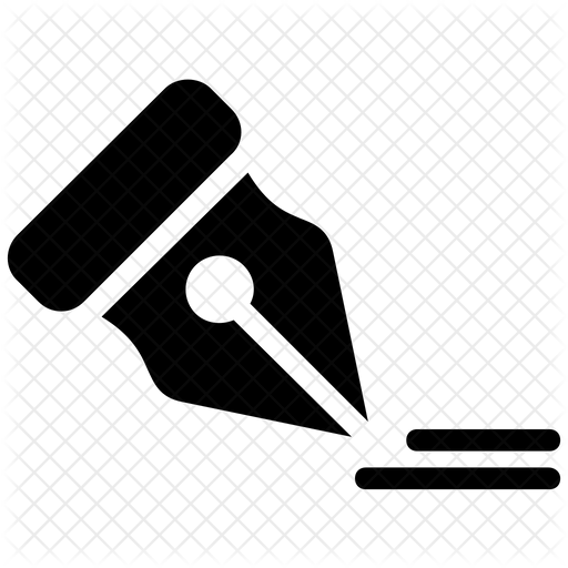 512x512 Signature Icon Of Glyph Style