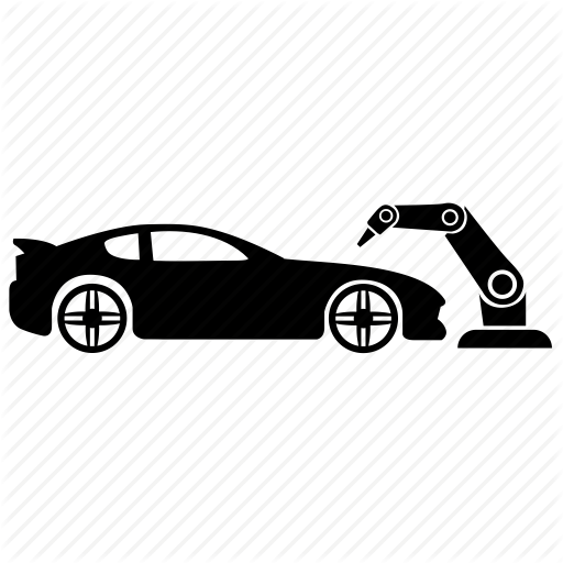 512x512 Auto, Car, Engine, Industry, Manipulator, Robot Icon