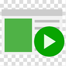 256x256 Simply Styled Icon Set Icons Free Autoplay, Green And White Icon