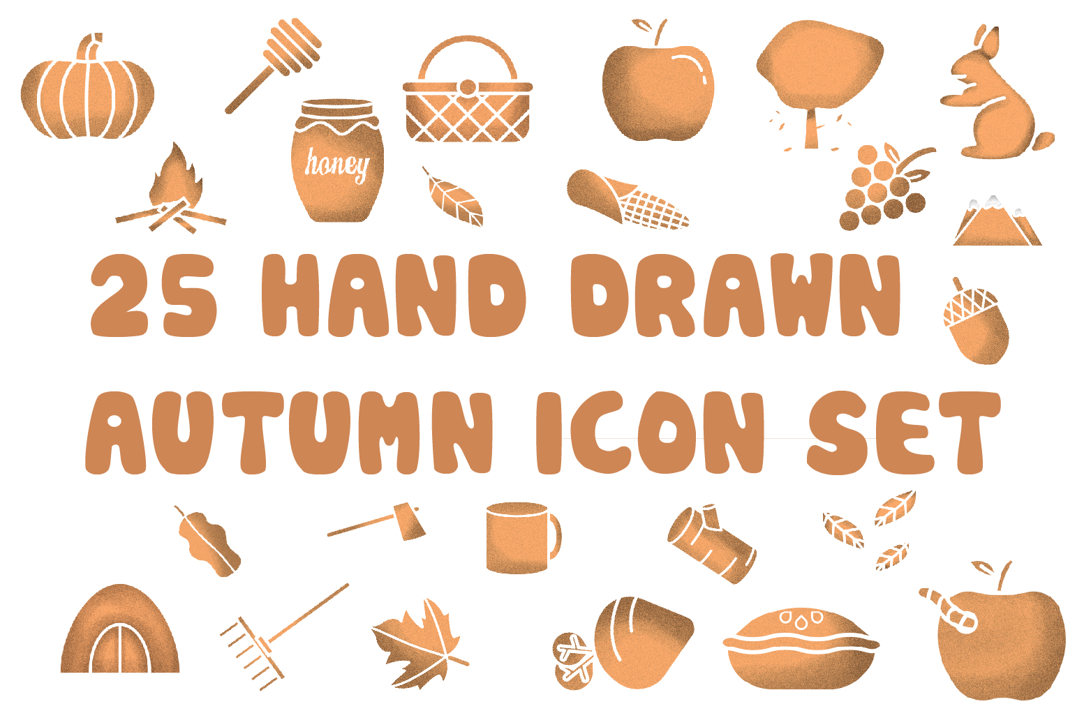 1563x1042 Autumn Hand Drawn Icon Set