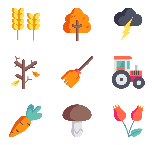 600x564 Autumn Season Icon Packs
