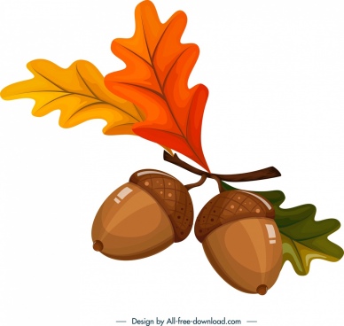 388x368 Autumn Icons Free Vector Download