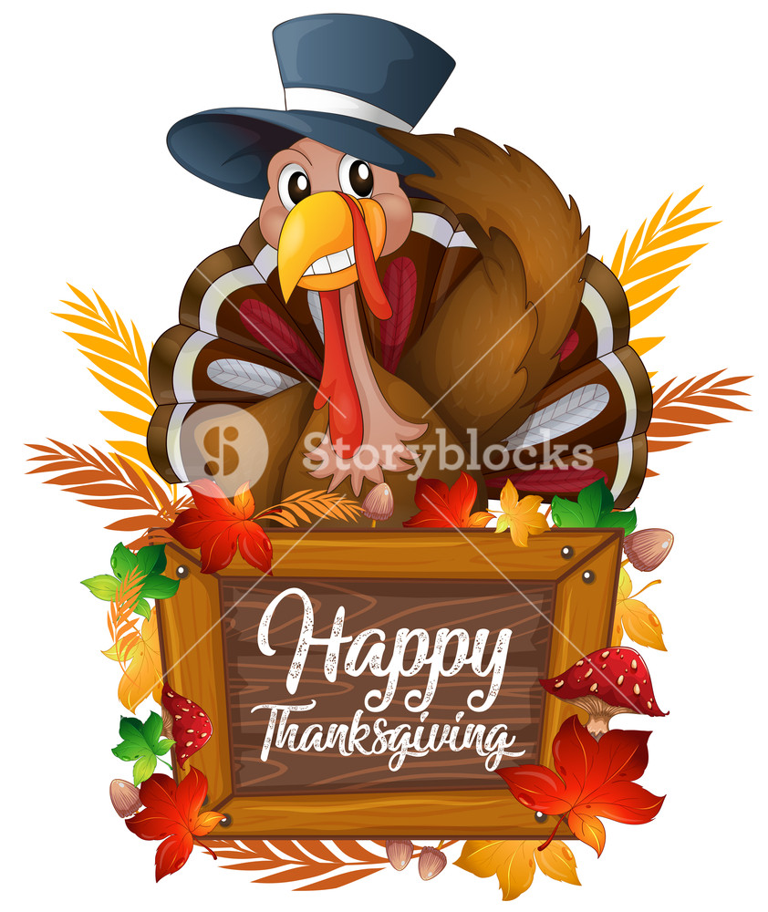 842x1000 A Turkey On Autumn Icon Royalty Free Stock Image