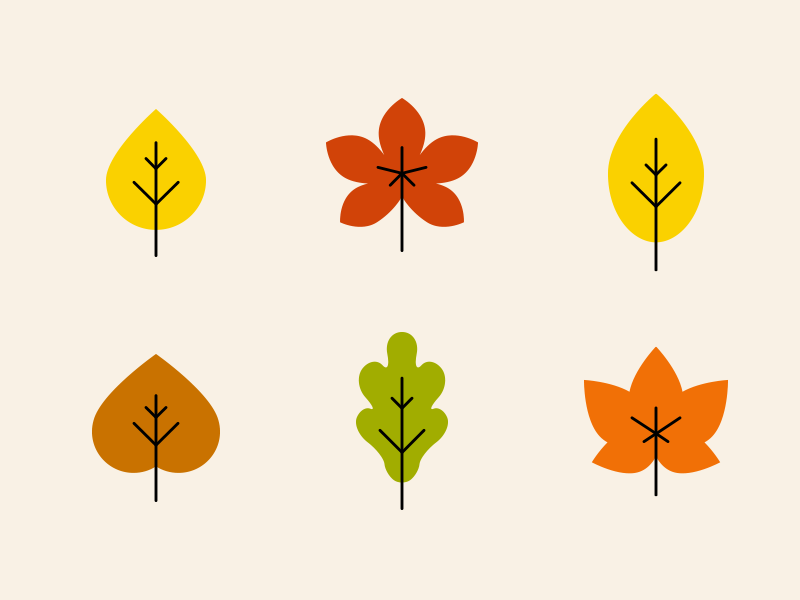 800x600 Autumn Leaves Icons