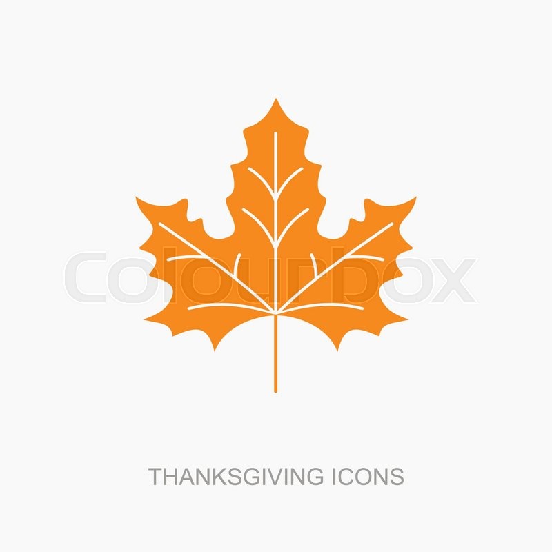 800x800 Autumn Leaves Icon, Harvest Stock Vector Colourbox
