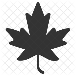 256x256 Autumn Leaf Icon Of Glyph Style