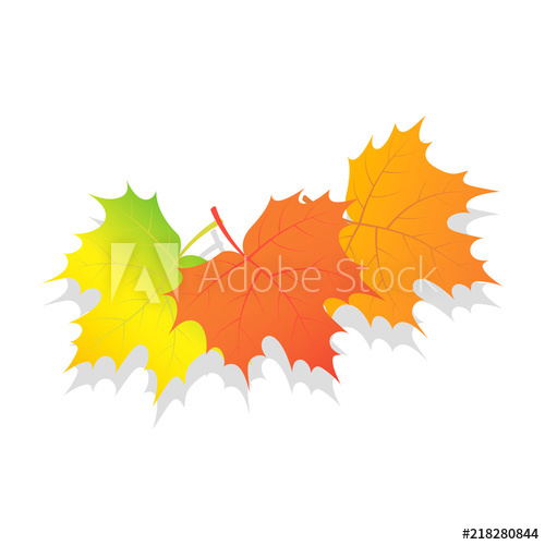 500x500 Set Of Autumn Leaves Icon Isometric Of Set Of Autumn Leaves