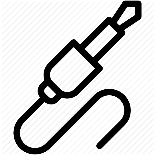 512x512 Auxiliary Cord, Big Cable Jack, Cable, Connector, Jack, Media