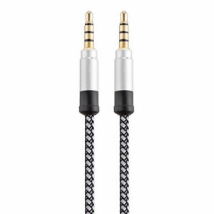 300x300 Braided Aux Audio Cable Jack Stereo Lead For Posh Mobile