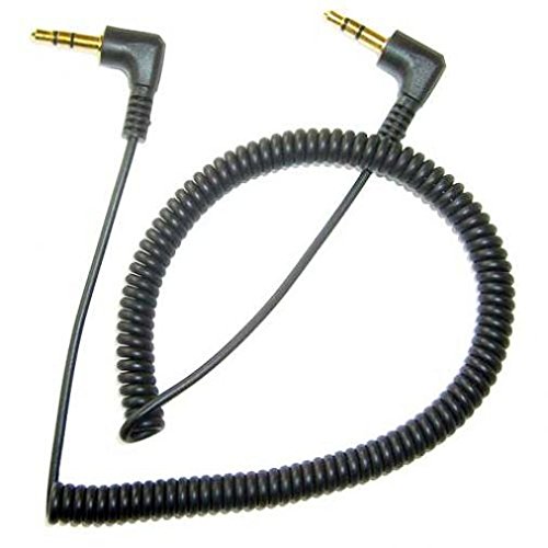 500x500 Black Coiled Aux Cable Car Stereo Wire Audio Speaker
