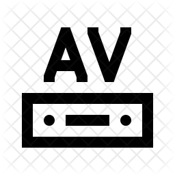 256x256 Av Recwiver Icon Of Line Style