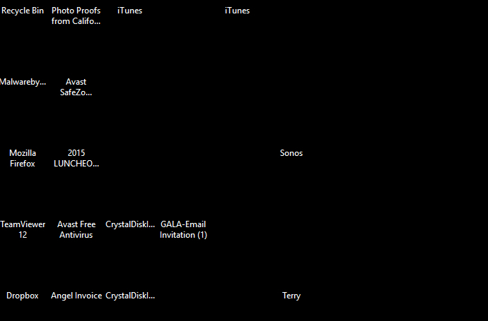 690x455 Windows Desktop Icons Gone, But Names Remain