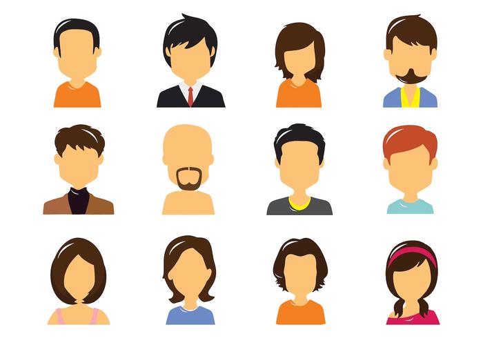 700x490 Avatar Icons Vector