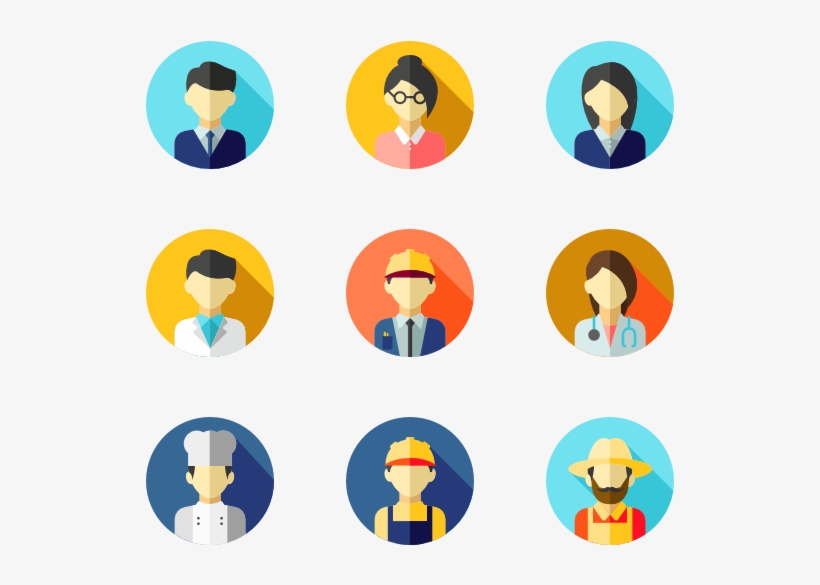 820x585 Vector Transparent Flat Circular Icon Family Icons