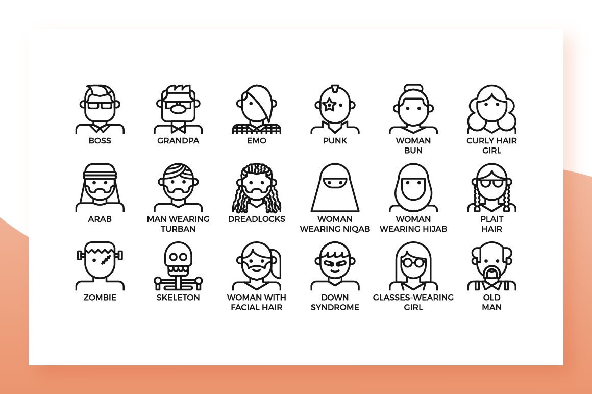 1160x772 Avatars Icons