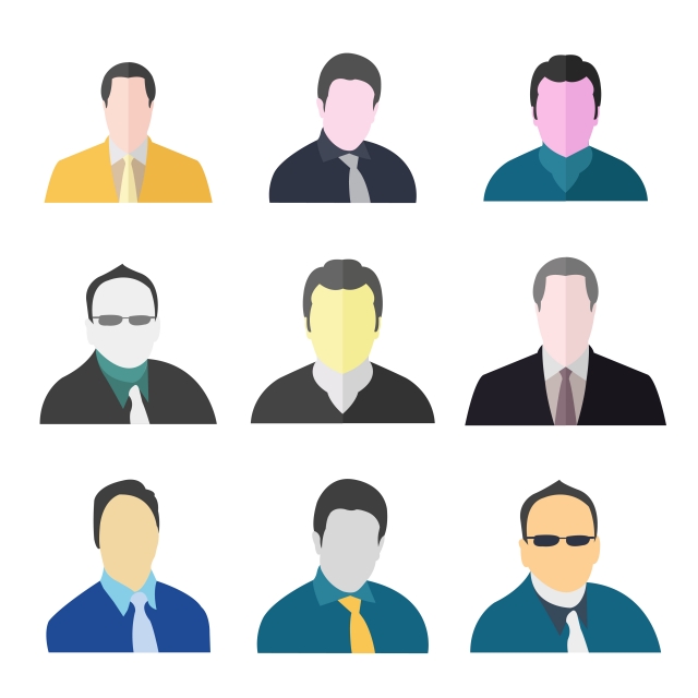 640x640 Businessman Avatar Icon Set Man Avatar Set Business People