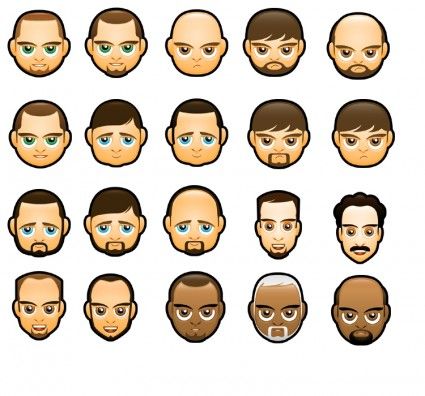 425x396 Face Avatars Icons Icons Pack