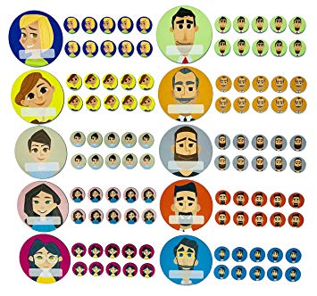 355x332 Team Avatar Icon Set