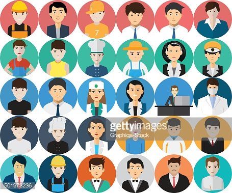 455x379 Avatar Icon Set Premium Clipart