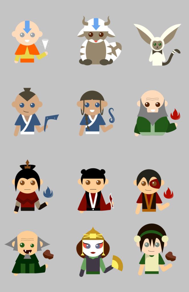 Last Airbender Icon Set 664x1024 Last Airbender Icon Set