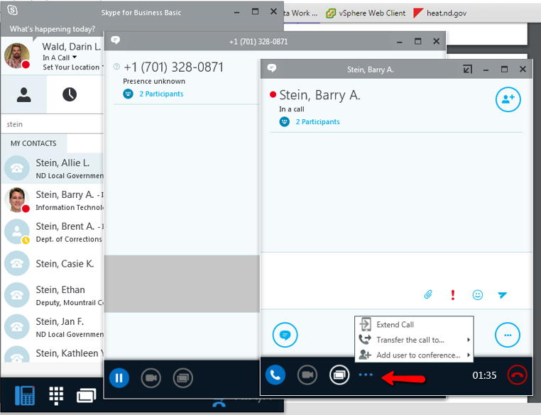 762x585 Avaya Lyncskype For Business Plugin User Guide North Dakota Itd