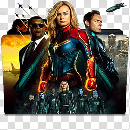 256x256 Captain Marvel Folder Icon Transparent Background Png Clipart