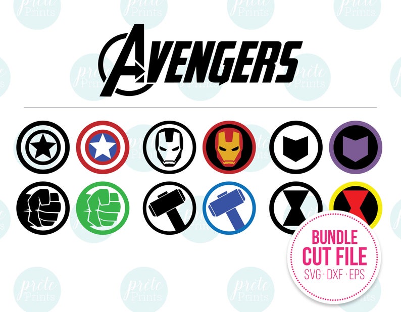 794x618 Avengers Icon Bundle Pdf Digital Etsy