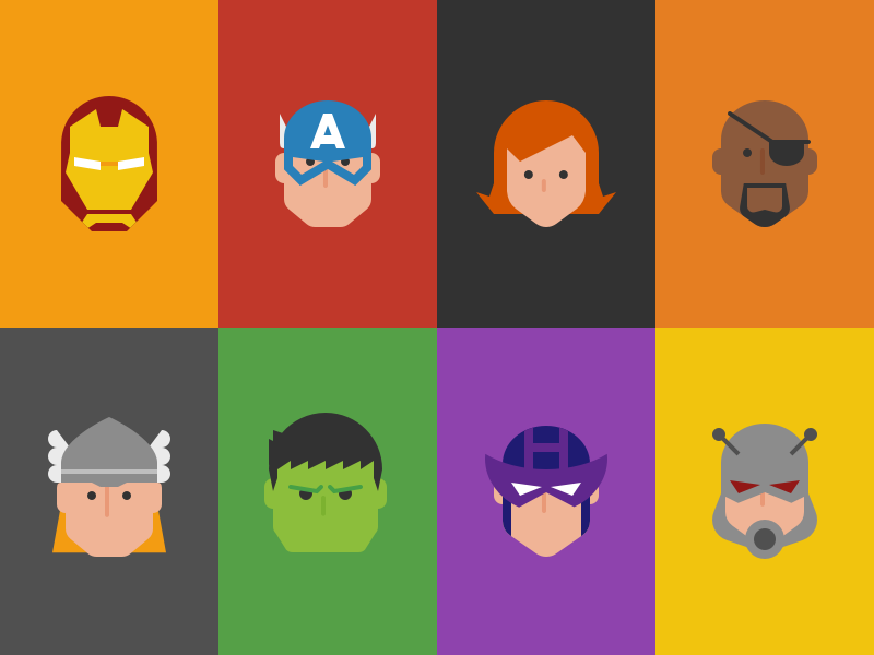 800x600 Avengers Icons