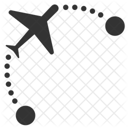 256x256 Airline Icon Of Glyph Style