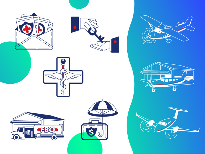 800x600 Insurance Aviation Icon Designs