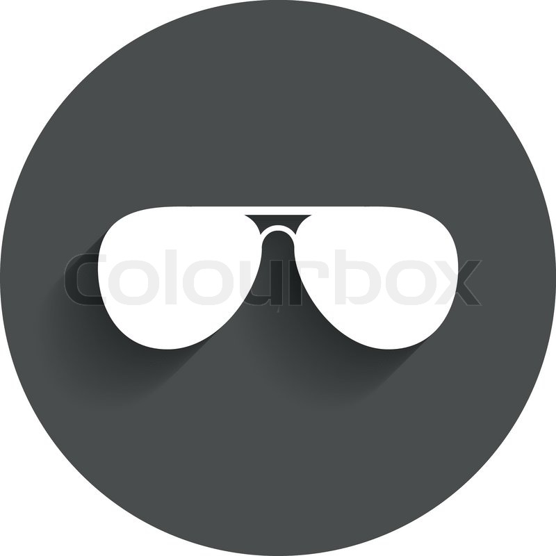 800x800 Aviator Sunglasses Sign Icon Pilot Stock Vector Colourbox