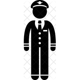 256x256 Aviator Icon Of Glyph Style