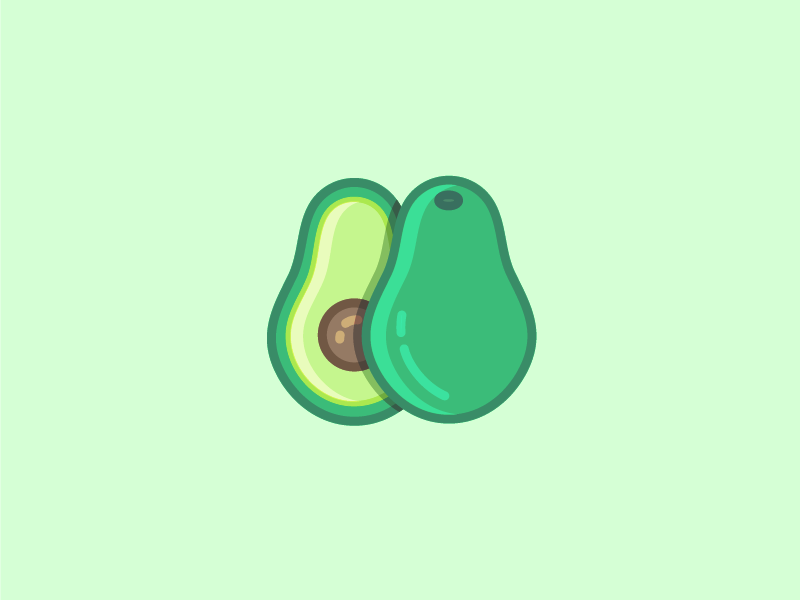 800x600 Avocado Icon Graphic Design In Avocado Cartoon, Cute