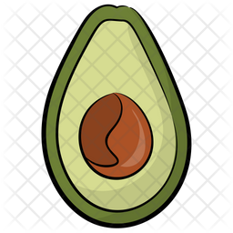 256x256 Avocado Icon Of Doodle Style