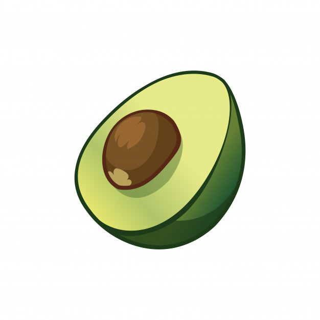 626x626 Avocado Cartoon Vector Icon Vector Premium Download
