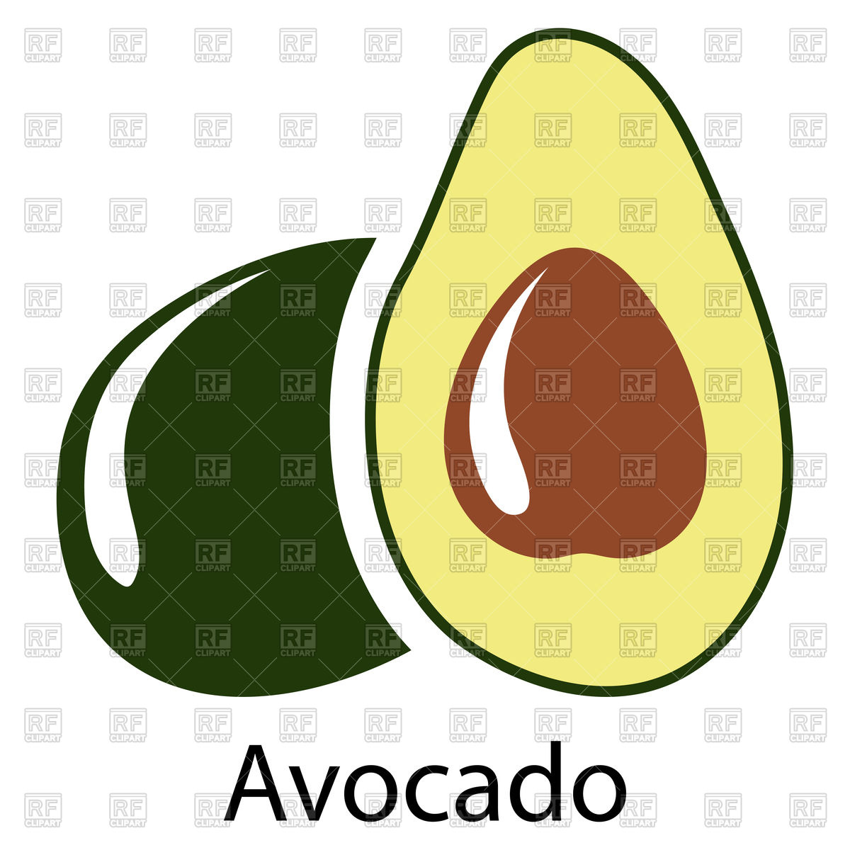 1200x1200 Avocado Icon Vector Image Of Food And Beverages Angelp