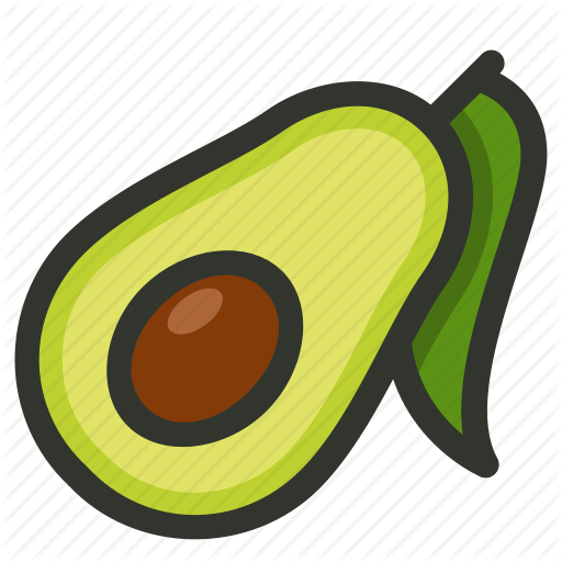512x512 Avocado, Food, Fruit, Half, Seed Icon