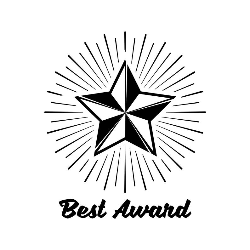 794x794 Star In Beams Award Icon Winner Reward Logo Vector Etsy