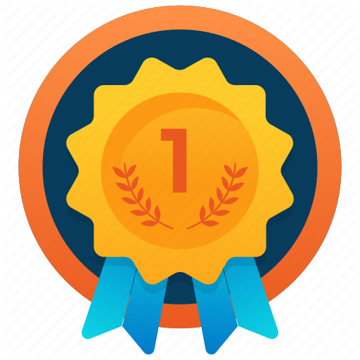 512x512 Award, First Award, First Badge, First Position, Winner Award Icon