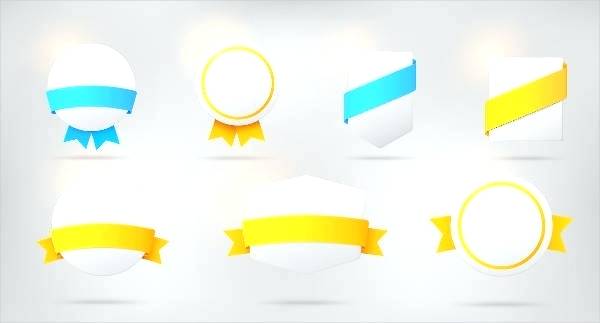600x323 Award Ribbon Icon Prize Template Editable